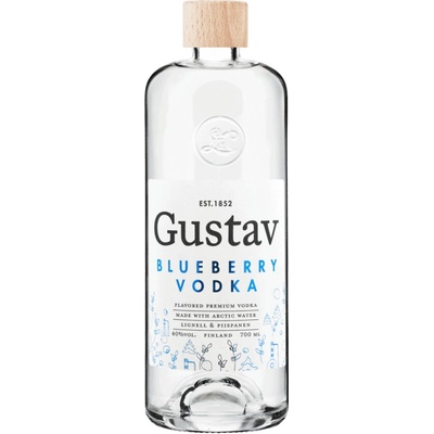Gustav Blueberry Vodka 40% 0,7 l (holá láhev)