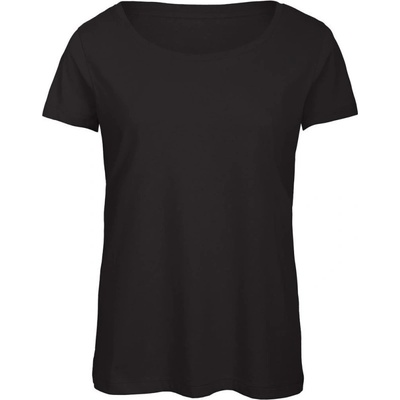 B&C Tričko Triblend dámské krátký rukáv COT 01TW5600200 Černá