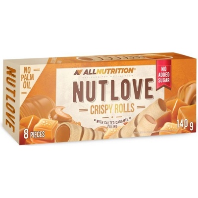 AllNutrition Nutlove Crispy Rolls slaný karamel 140 g