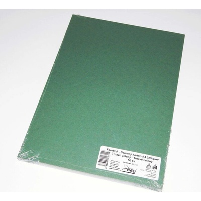 Kreslící karton A4 225 g/50 tmavozelený