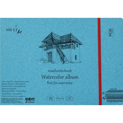 Album, šitá vazba, #authenticbook, akvarel 245x176, 12 listů, 280g/m2