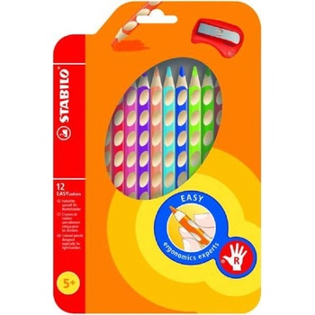 Stabilo 31119 EASYcolors trojhranné pastelky pro praváky 12 ks