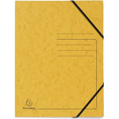 Exacompta Папка, картонена, с ластик, жълта (O1070180039)