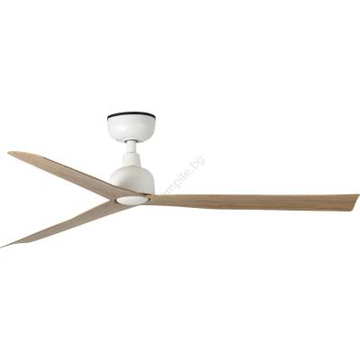 Faro Barcelona Faro 34370 - Таванен вентилатор marine m Ø 125 см кафяв/бял ip44 + с дистанционно управление (fa34370)