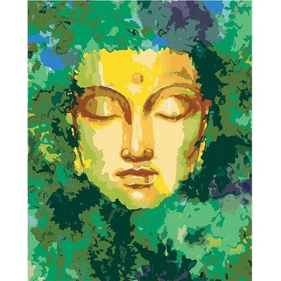 zuty Malování Podle Čísel Buddha A Příroda 80 x 100 Cm Plátno Rám