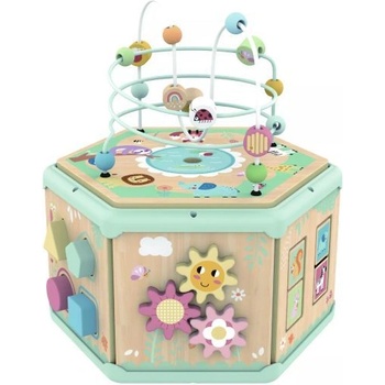 Tooky Toy Tooky Toy: 7 в 1 занимателна кутия, дърво (TK261N)