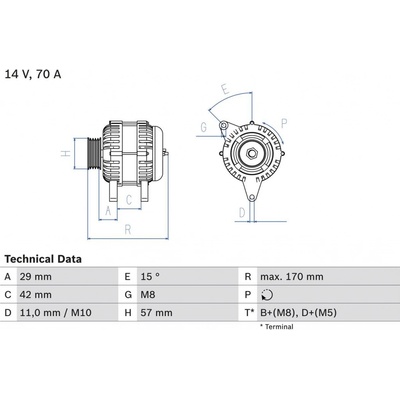 Generátor BOSCH 0 986 049 960