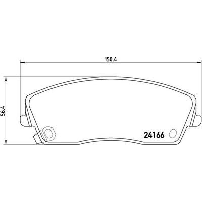 BREMBO Sada brzdových platničiek kotúčovej brzdy P11019