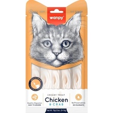 Wanpy Cat Creamy Lickable Treats Chicken & Crab 5 x 14 g