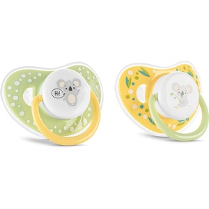 Lorelli БИБЕРОН ЗАЛЪГАЛКА С КАПАЧЕ 2БР. 6М+ yellow/green (10220760003)