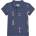 GUESS Синя тениска с яка за мини момче покрита с мечета и надписи Guess