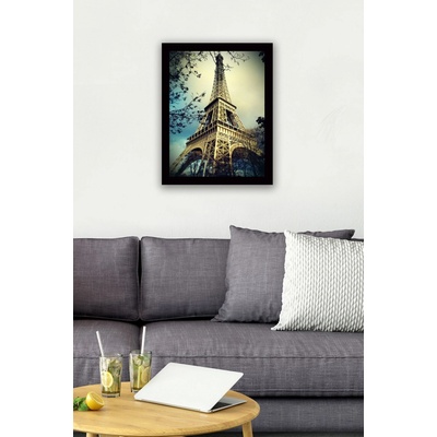 ASIR Obraz na MDF s rámem EIFFELOVA VĚŽ 56 x 41 cm