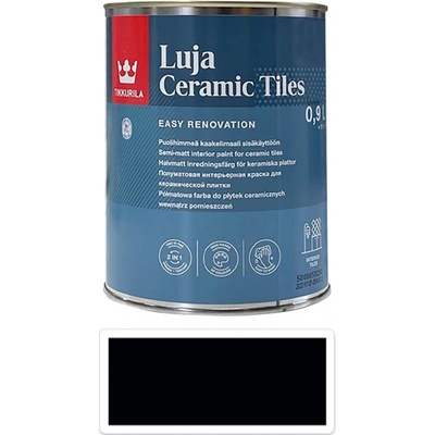TIKKURILA Luja Ceramic Tiles 0,9 l Černá