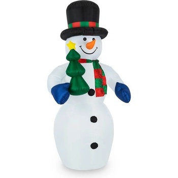 oneConcept Mr. Frost, 240 cm, nafukovací sněhulák, vánoční dekorace, LED