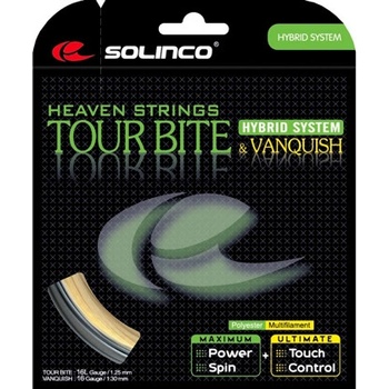 Solinco Tour Bite + Solinco Vanquish 12 m 1,20 mm + 1,30 mm