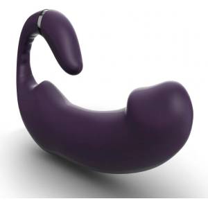 Tracy's Dog C Shape Double-Ended Dildo Vibrator Purple