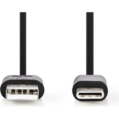 Nedis CCGB60600BK01 USB 2.0, Typ-C Zástrčka - A Zástrčka, 0,1m, černý