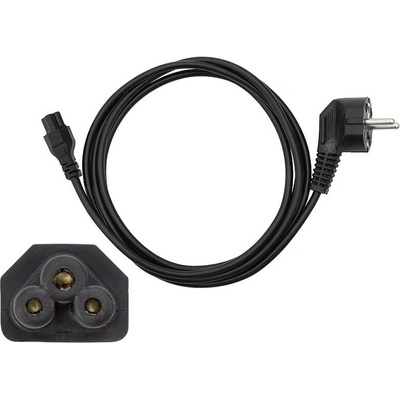 Kábel napájací k PC 3-PIN 1,8m trojlístok