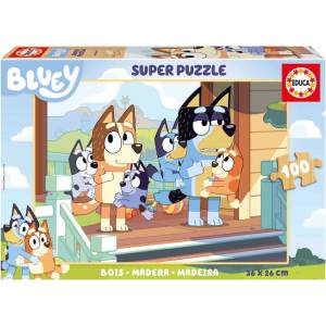 Educa Дървен пъзел Educa - Bluey, 100 части (EDU19967)