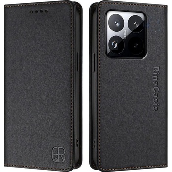 GKK Кожен Калъф с Джобове за Xiaomi 15T, RFID Wallet Case, Черен (5966011762981)