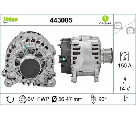 Alternátor VALEO 443005