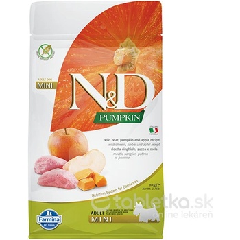 N&D Grain Free Pumpkin DOG Adult Mini Boar & Apple 0,8 kg