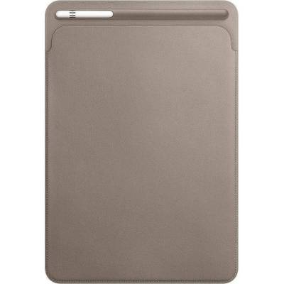 Apple Leather Sleeve - оригинален кожен калъф, тип джоб и отделение за Apple Pencil за iPad Pro 10.5 (2017) (тъмнокафяв)