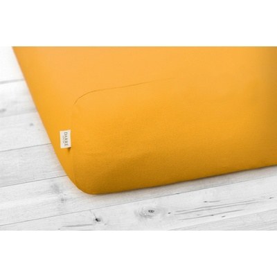Darré jersey prostěradlo tmavě žluté 60x120x20