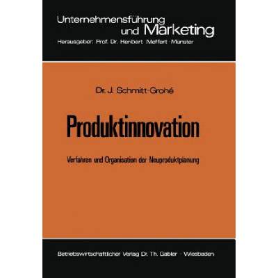 Produktinnovation | Jochen Schmitt-Grohé
