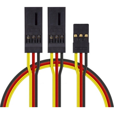 HITEC 4701 S "Y"-kabel JR plochý silný krátký 15cm