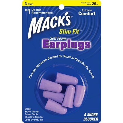 Mack's Slim Fit štuple do uší 3 páry