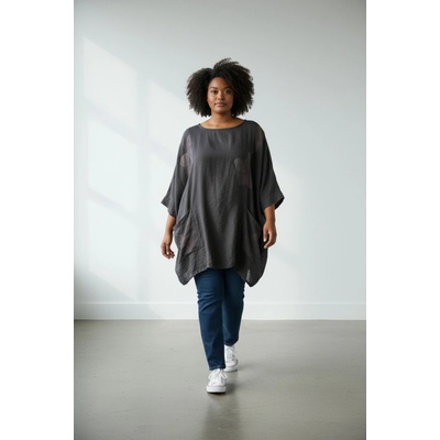 Tunika s oversized střihem černá