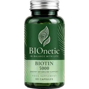 BIOnetic Biotin 5000, 60 капсули, BIOnetic (7964-00)