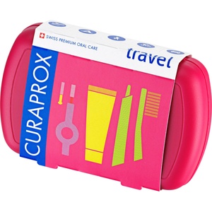 CURAPROX Travel Set четка за зъби и паста за зъби - Red
