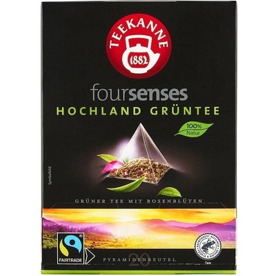 TEEKANNE Foursenses Hochland Grüntee výberový čaj 20 pyramídových vrecúšok 40 g