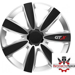 Versaco Тасове за джанти 13'' Versaco Carbon GTX - Black/Silver (56312) - avtochastikrasi