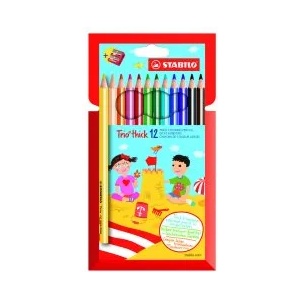 STABILO Цветни моливи Trio 12 цвята