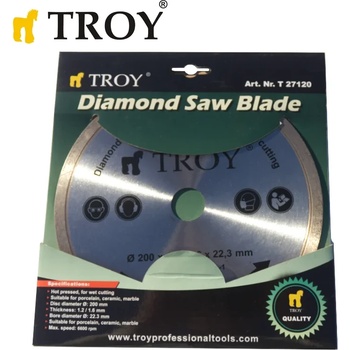 TROY Диамантен диск / Диамантина - диаметър 200 мм / Troy 27120 / (T 27120)