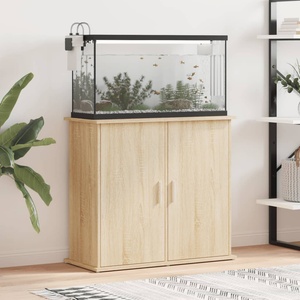 vidaXL Стойка за аквариум, дъб сонома, 81x36x73 см, инженерно дърво (833626)
