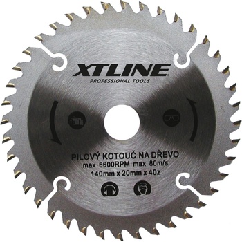 XTline Pilový kotouč s SK plátky 250x30mm Z80 trapézový na dřevo
