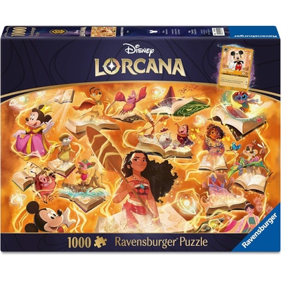 Ravensburger Пъзел Ravensburger от 1000 части - Disney Lorcana: Glimmers of the Realm - Amber