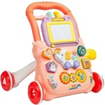 Caretero Toyz Образователна проходилка Caretero Toyz - Zoo Pusher, розова (TOYZ-9019) - baby Проходилка