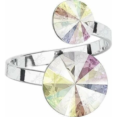 Swarovski Elements Rivoli vlepený krystal Prsten bílý duhový 35050.1 Crystal AB