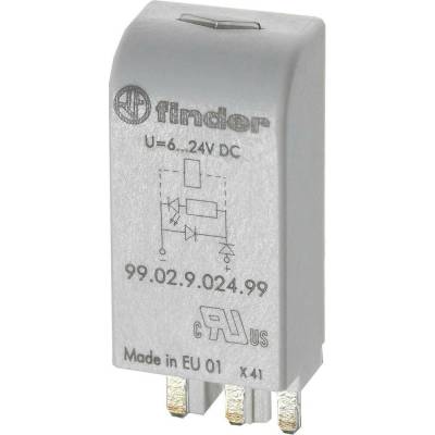 Finder zasouvací modul s diodou s LED diodou 99.02.0.060.59 Barvy světla (LED svítidlo): zelená Vhodné pro model (relé):