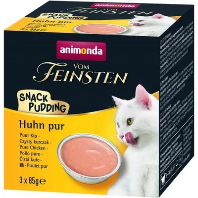Animonda Vom Feinsten cat - Вкусен пудинг за котки с пилешко месо, 3 х 85 гр