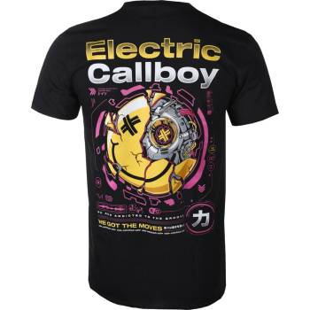 NNM мъжка тениска Electric Callboy - Moves Tech Smile - Черна - 50915700