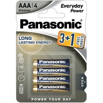 Image 1 of Panasonic БАТЕРИЯ lr03/4bp 3+1 eps everyday power panasonic (panasonic 30000703)