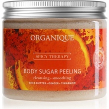 Organique Spicy Therapy cukrový peeling pro zpevnění pokožky 200 ml