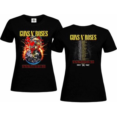 tričko Guns N' Roses Europe Tour 2025 Černá