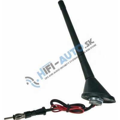 MGB aktívna FLEX 60° AM-FM anténa Škoda, VW s DIN konektorom 18cm